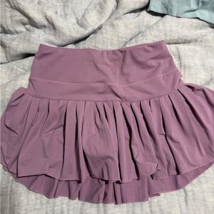 Purple goldhinge tennis skirt